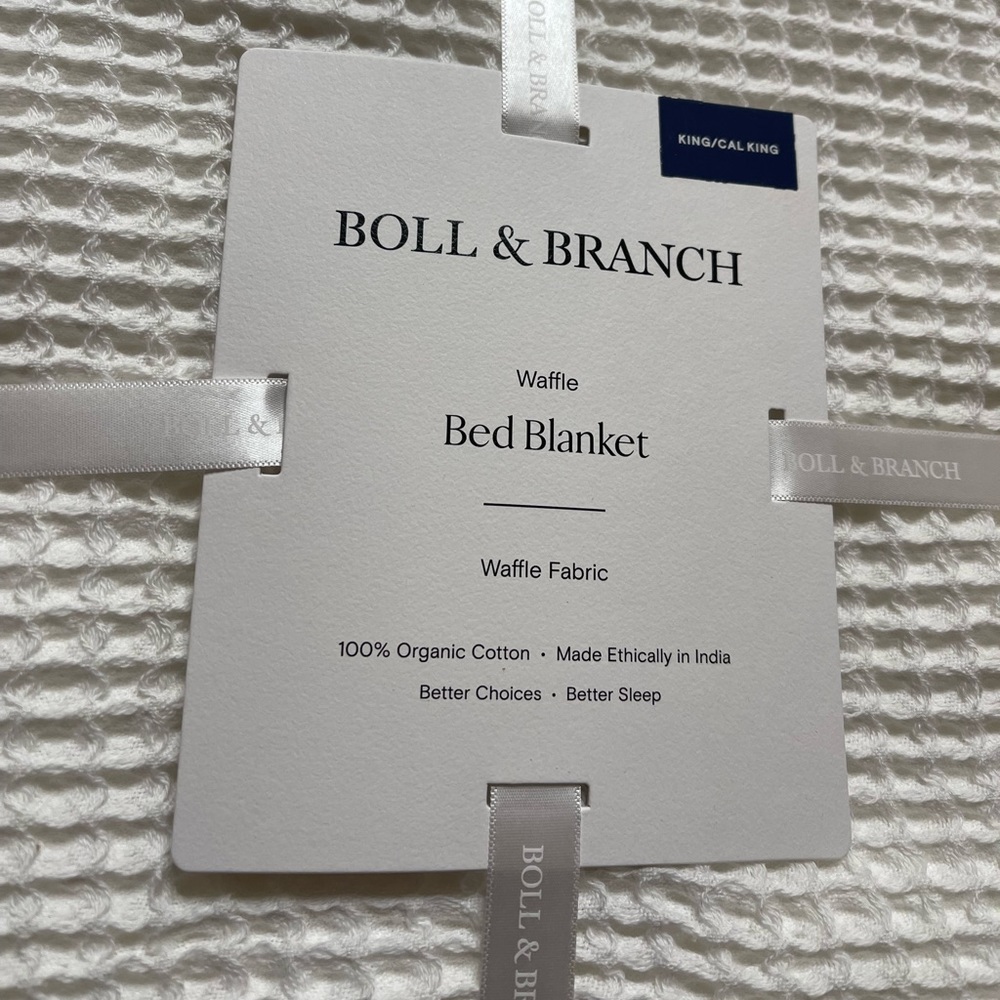 Waffle blanket new. Never used